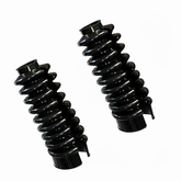 Custom Chrome EAZY-ON 41MM Rubber Front Fork Gaiters Gator Boot Covers Fit For Harley FL FX